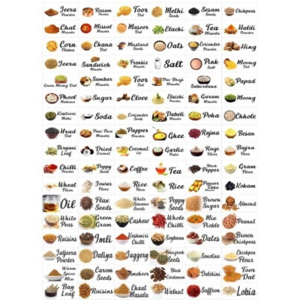 Pack of 3 Kitchen Masala Sticker (Multicolor) - Image 2