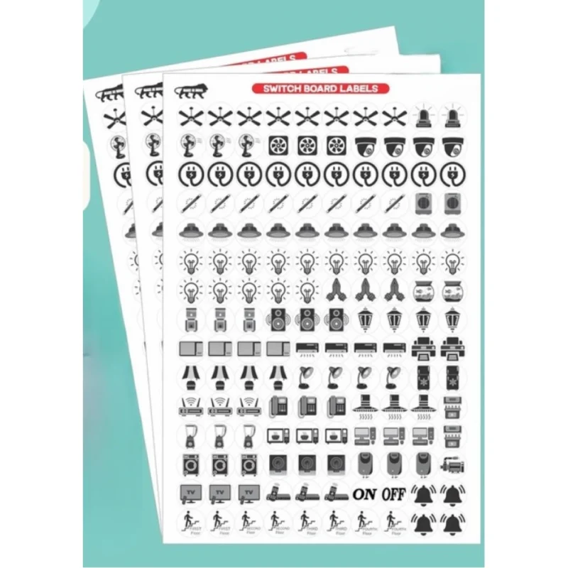 Pack of 3 Switch Board Sticker (Black) - Image 2