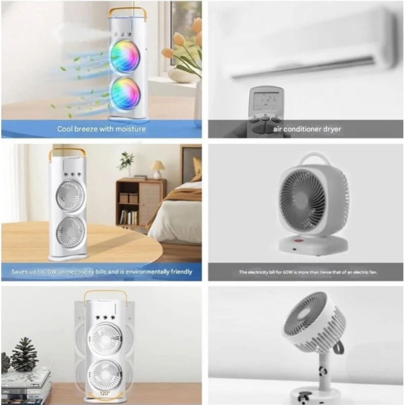 Double End Air Cooler Mist Fan (Multicolor) - Image 2