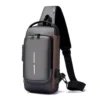 Waterproof Sling Cross Backpack Bag (Black)