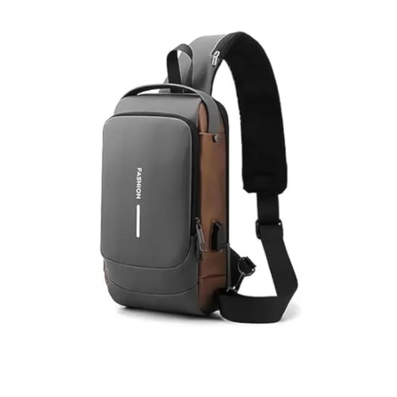 Alternative view of Waterproof Sling Cross Backpack Bag (Black)