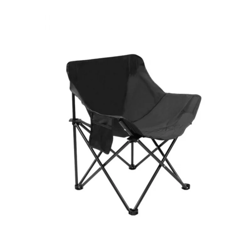 Foldable Camping Chair (Black) - Image 4