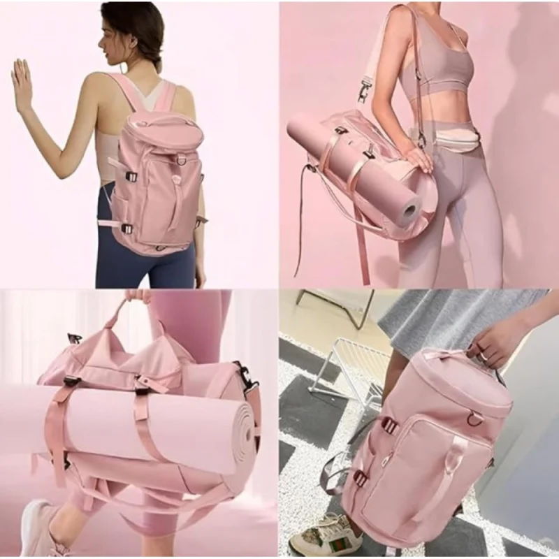 2 in 1 Travel Duffle Bag with Shoe Compartment (Multicolor) - Image 4