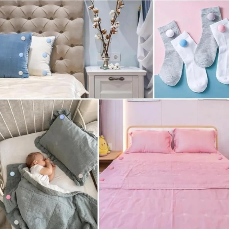 Pack of 10 Duvet Clips (Pink-Blue) - Image 2