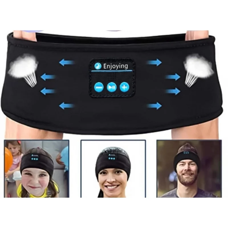 Sleep Headphone Headband ( Black) - Image 4