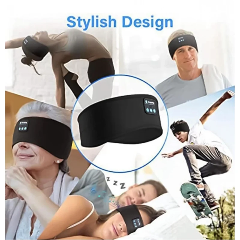 Sleep Headphone Headband ( Black) - Image 3