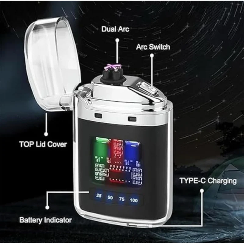 Electric Gas Lighter (Silver) - Image 4