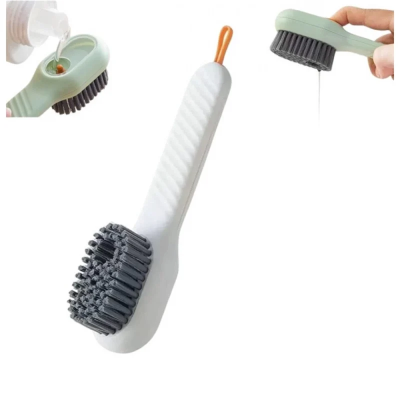Pack of 3 Soap Dispensing Cleaning Brush (Multicolor) - Image 5