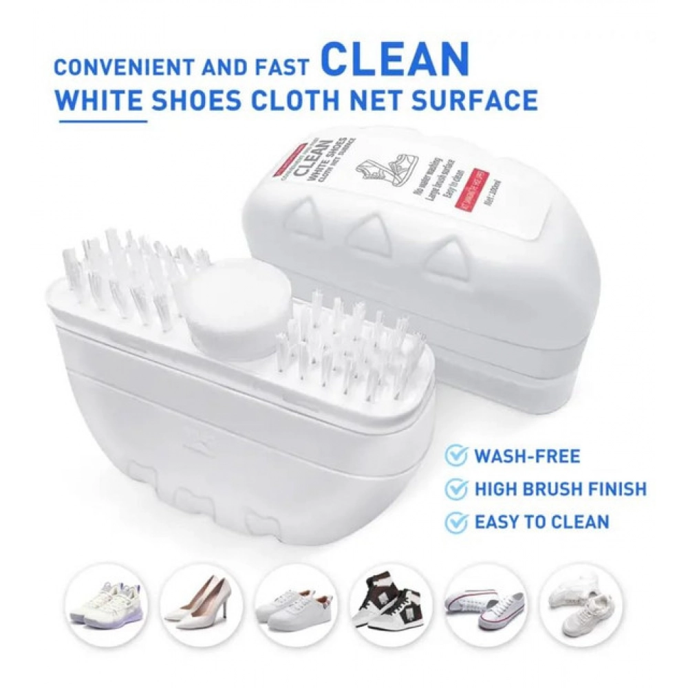Pack of 2 2 in 1 Shoe Cleaning Brush (White) - Image 4