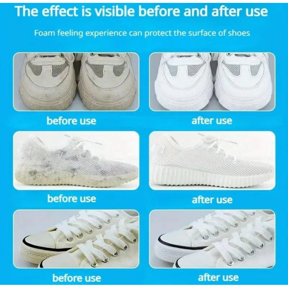 Pack of 2 2 in 1 Shoe Cleaning Brush (White) - Image 2