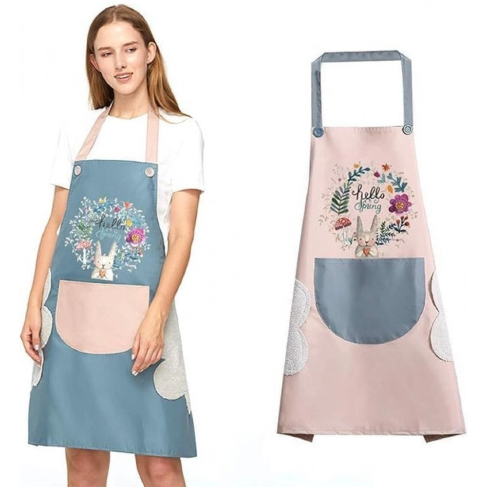 Pack of 2 Kitchen Pocket Apron (Multicolor) - Image 4
