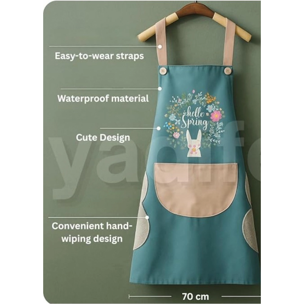 Pack of 2 Kitchen Pocket Apron (Multicolor) - Image 3
