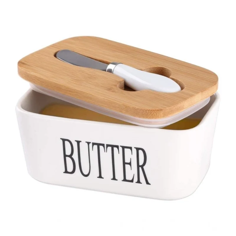 Ceramic Butter Box (White) - Image 5