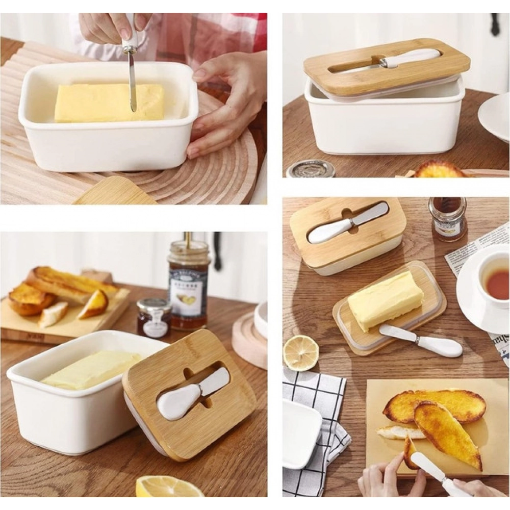 Ceramic Butter Box (White) - Image 4