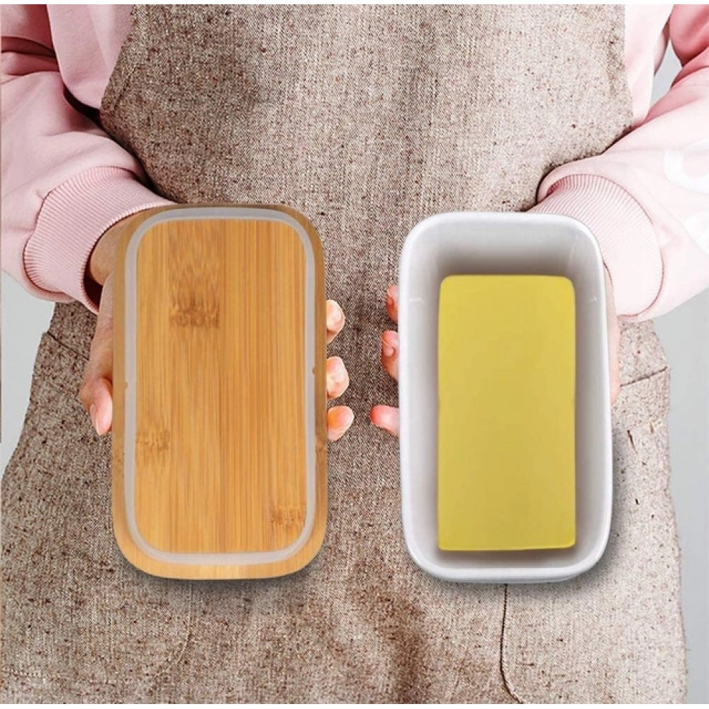 Ceramic Butter Box (White) - Image 2