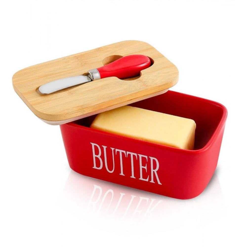 Ceramic Butter Box (Red) - Image 5