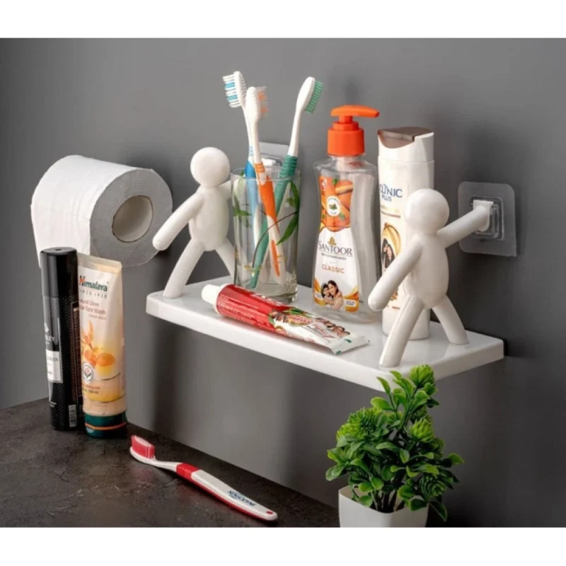Pack of 2 Self Adhesive Multipurpose Stand Holder (White)