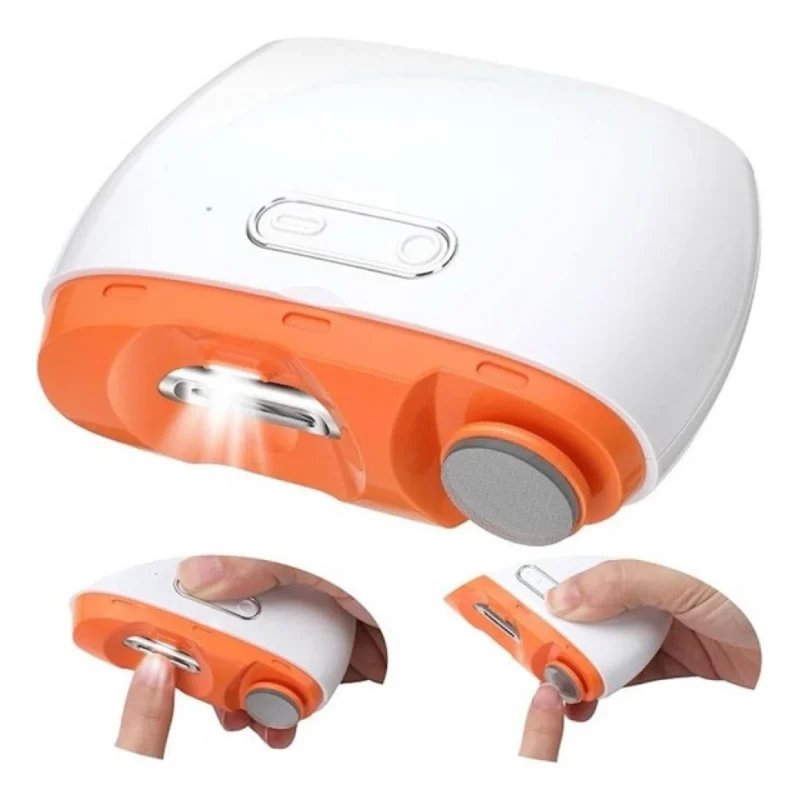 2 In 1 Electric Nail Clipper (White) - Image 5