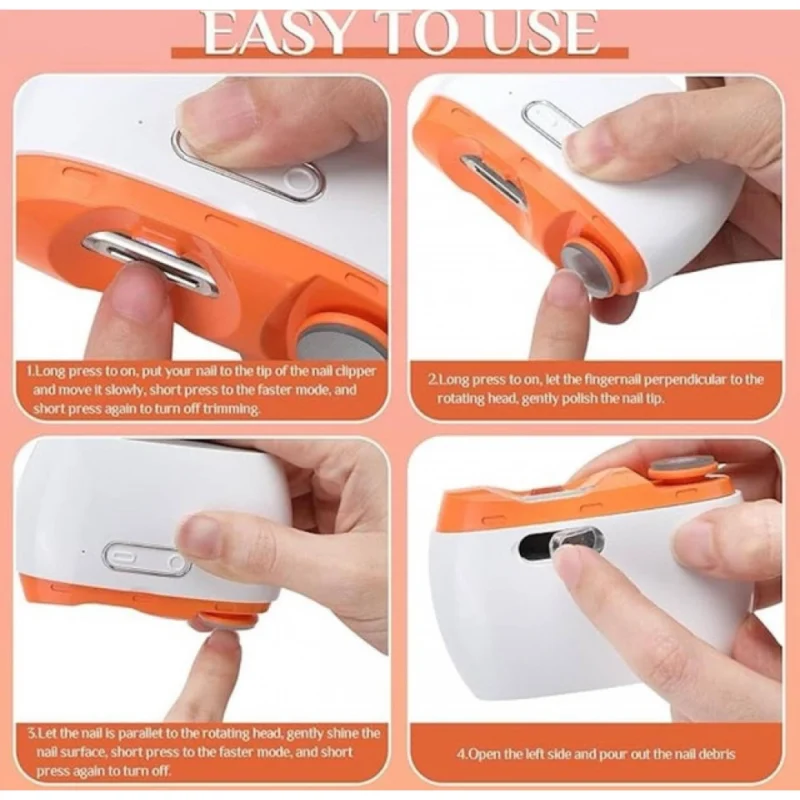 Alternative view of 2 In 1 Electric Nail Clipper (White)