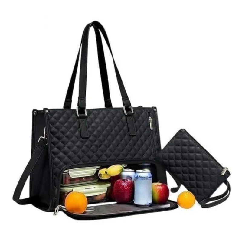 3 in 1 Women Handbag (Black) - Image 5