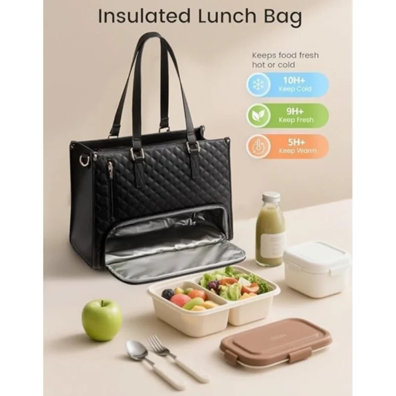 3 in 1 Women Handbag (Black) - Image 4