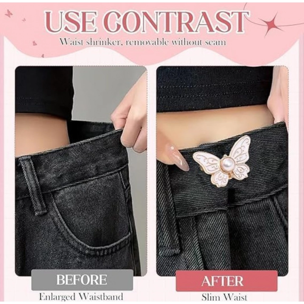 Pack of 3 Jeans Clip Butterfly (Multicolor) - Image 4