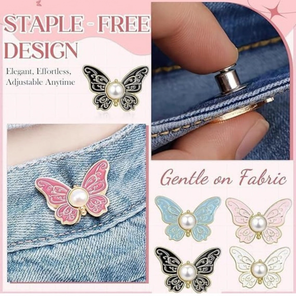 Pack of 3 Jeans Clip Butterfly (Multicolor) - Image 3