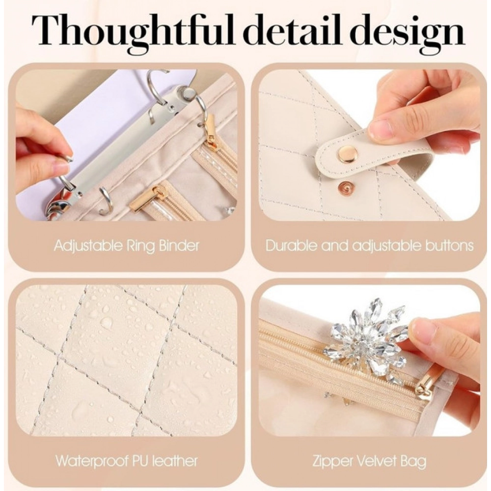 Jewelry Organizer Book (Beige) - Image 4