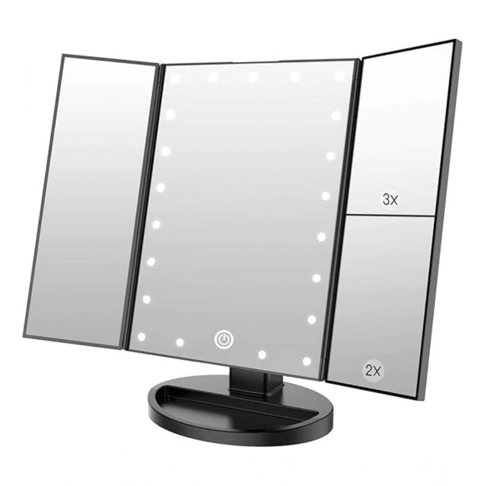 Rechargeable Makeup Vanity Mirror (Silver) - Image 5