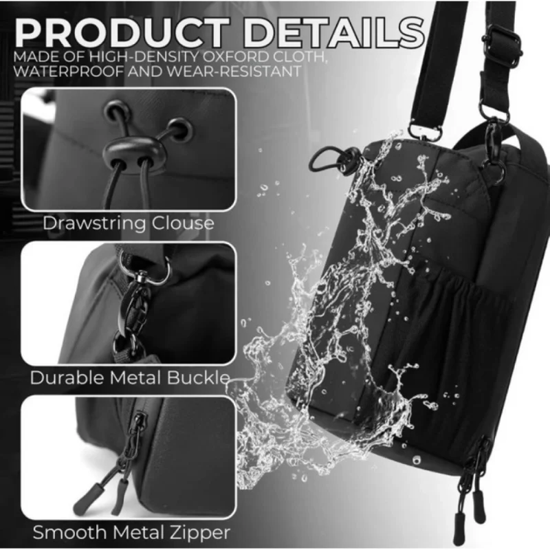 Magnetic Gym Bag (Black) - Image 3