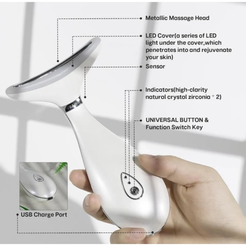 Alternative view of Neck Face Firming Wrinkle Removal Tool (Grey)