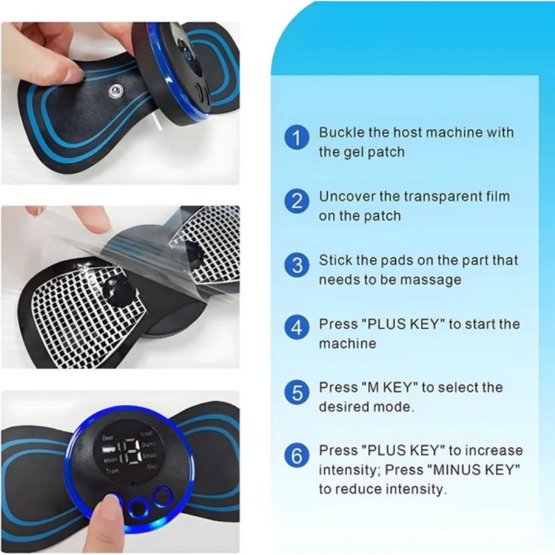 Alternative view of Pack of 2 Butterfly Massager (Black)