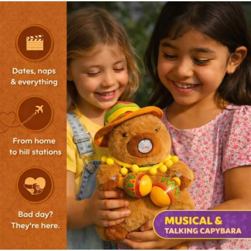 Capybara Toy (Brown) - Image 3