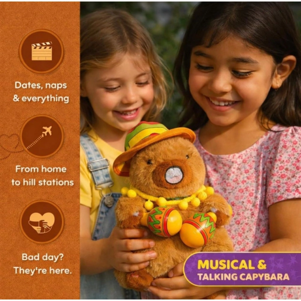 Capybara Toy (Brown) - Image 3