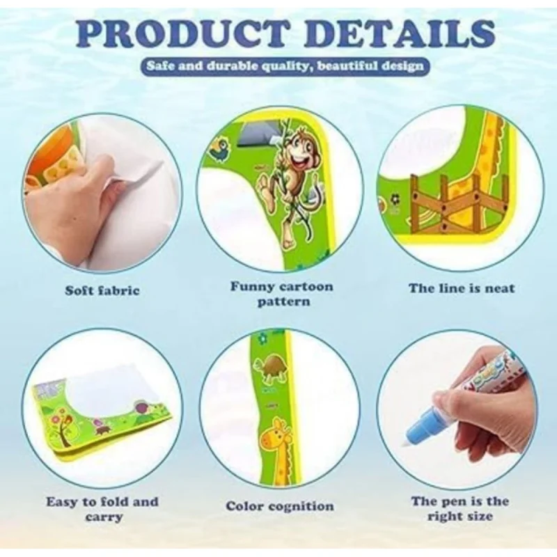 Kids Magic Water Drawing Mat (Multicolor) - Image 4