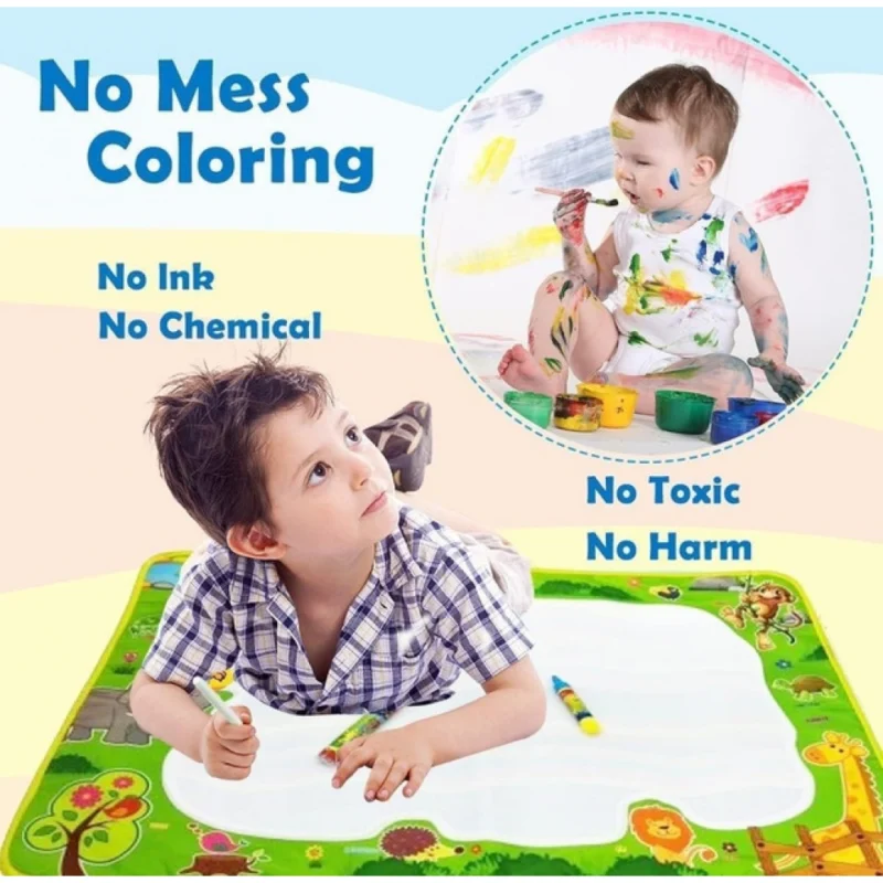 Alternative view of Kids Magic Water Drawing Mat (Multicolor)