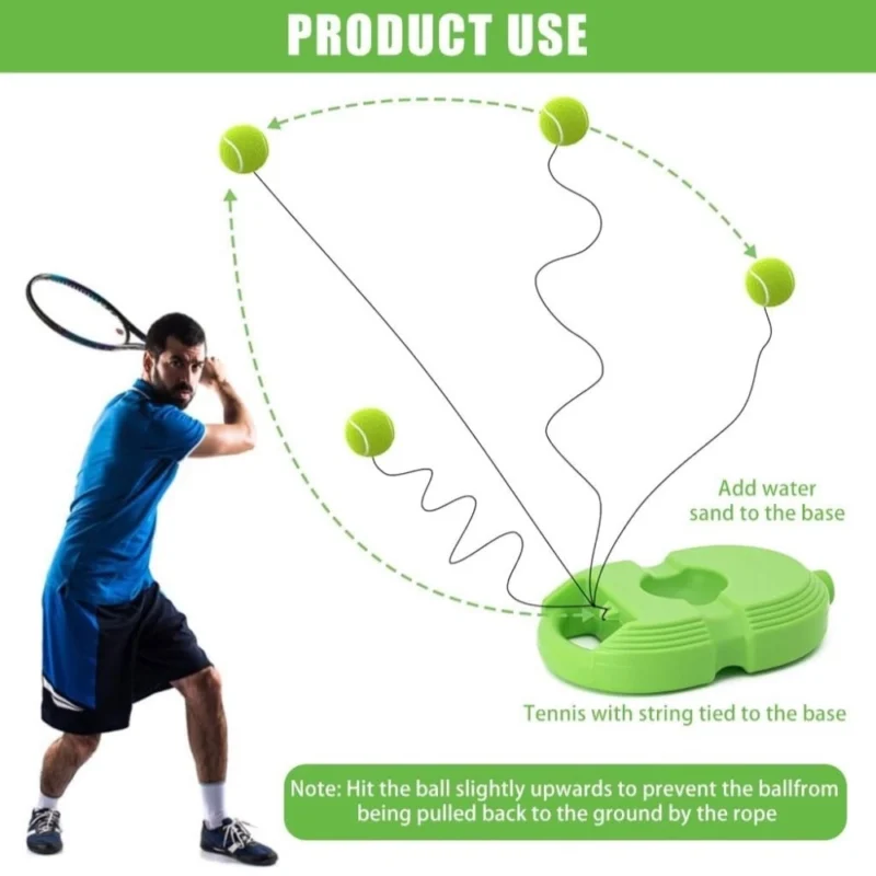 Alternative view of Pack of 2 Tennis Practice Device (Blue)