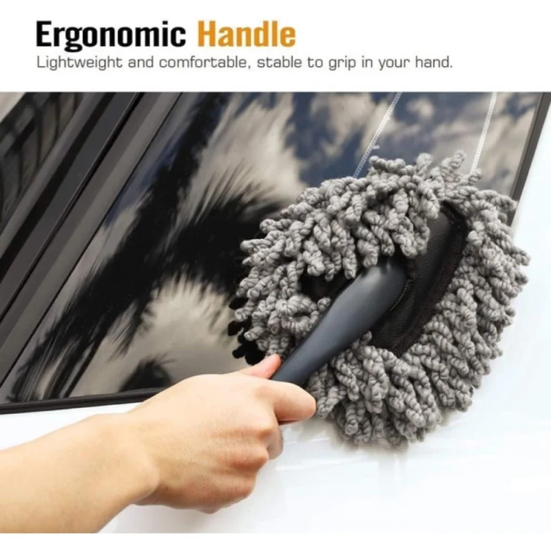 Alternative view of Pack of 3 Small Car Duster (Black-Grey)