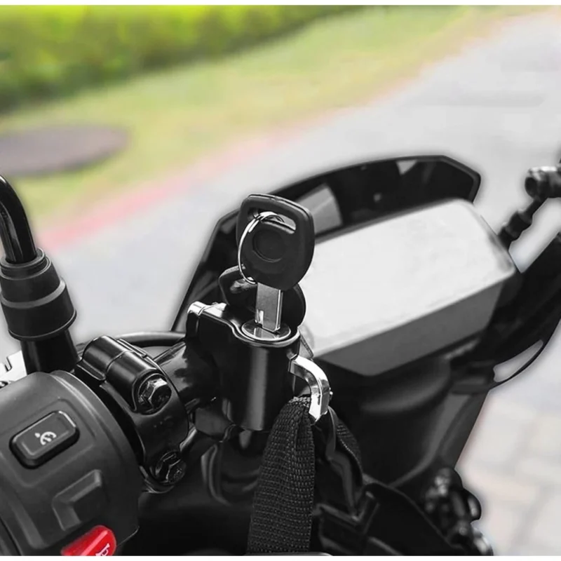 Pack of 2 Motorcycle Helmet Lock (Black)