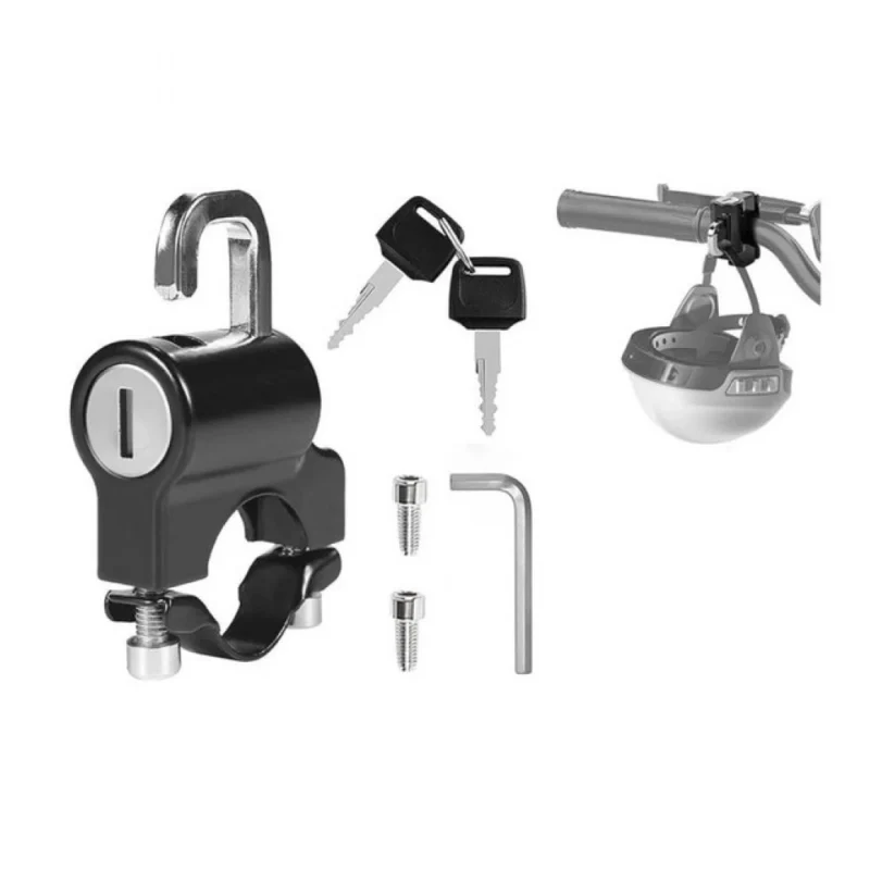 Pack of 2 Motorcycle Helmet Lock (Black) - Image 5
