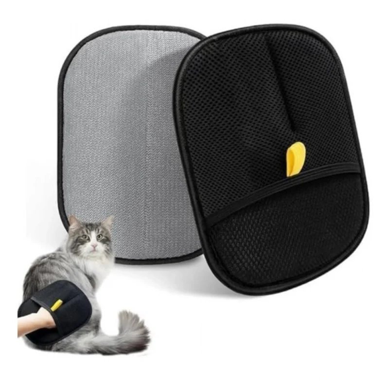 Pack of 2 Cat Dog Hair Remover Gloves (Black) - Image 5