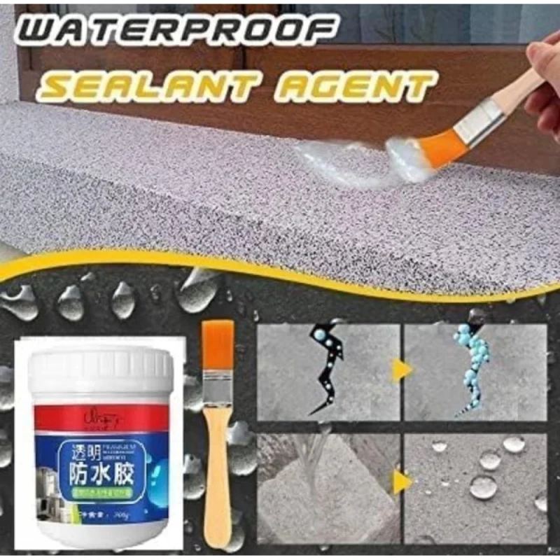 Pack of 2 Transparent Waterproof Glue (White) - Image 2