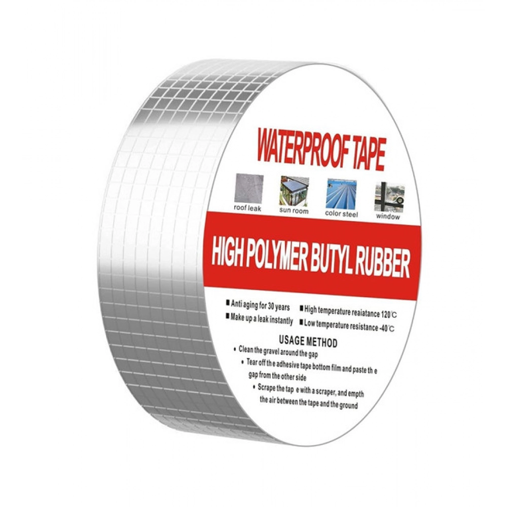 Pack of 2 Aluminium Waterproof Foil Tape 2 Inch (Silver)