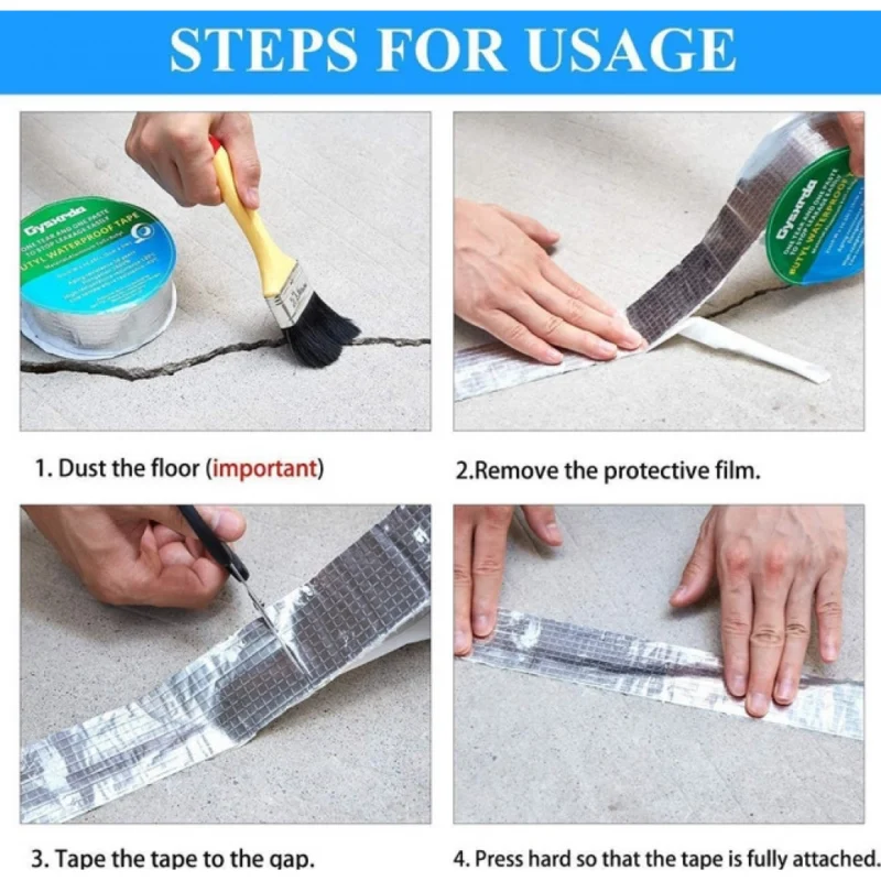 Pack of 2 Aluminium Waterproof Foil Tape 2 Inch (Silver) - Image 2