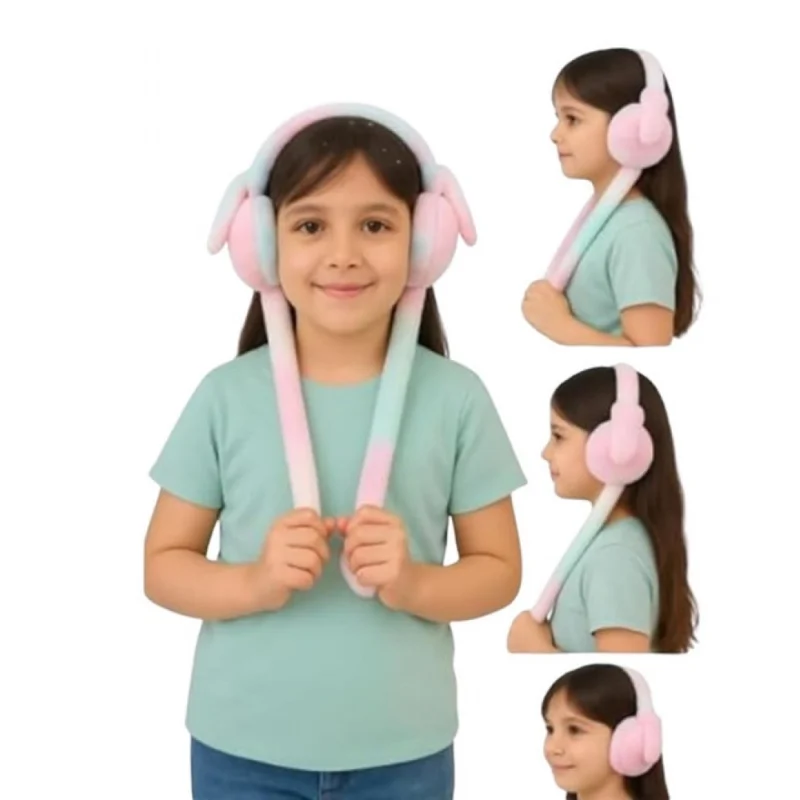 Chu Chu Winter Earmuffs For Kids (Multicolor) - Image 4