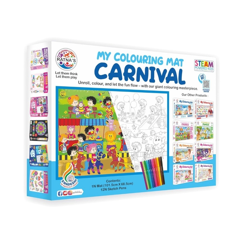 Carnival Printed Colouring Mat | Canvas | Educational Toys | 3+ Years - Image 4