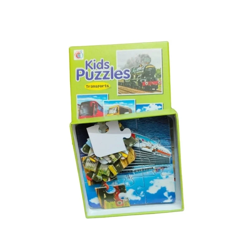 4_Pcs Set Transport Puzzle | Cardboard | Educational Toys| 3+ Years - Image 2