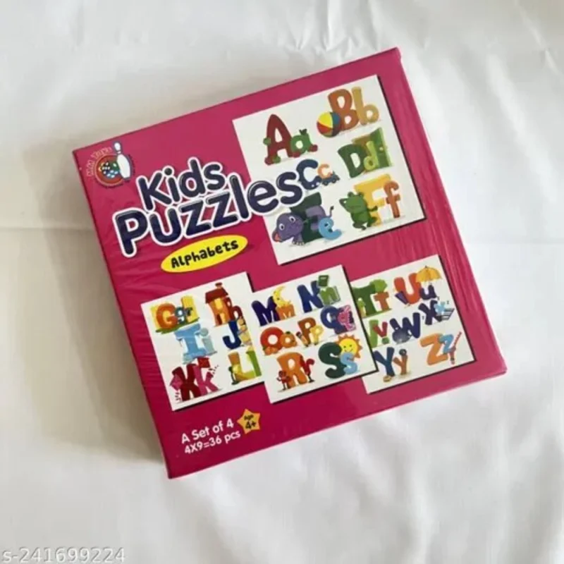 4_Pcs Set Alphapet Puzzle | Cardboard | Educational Toys | 4+ Years - Image 4