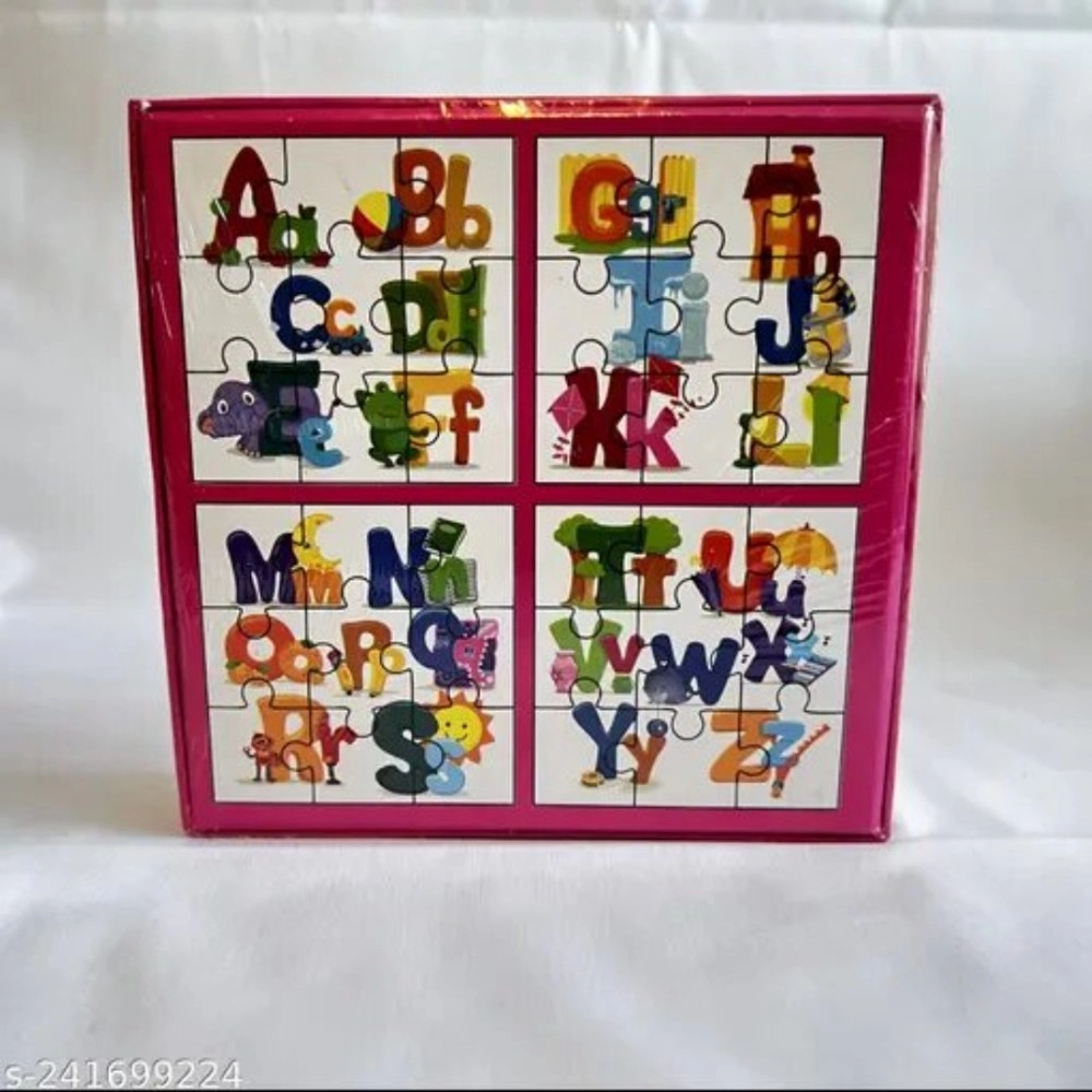 4_Pcs Set Alphapet Puzzle | Cardboard | Educational Toys | 4+ Years - Image 2