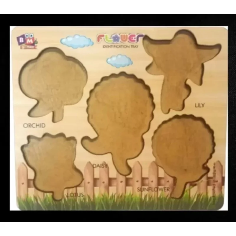 Alternative view of Wooden Puzzle - Flowers | Wood | Educational Toys | 3+ Years